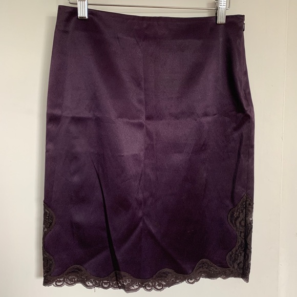Purple silky skirt - Picture 4 of 5
